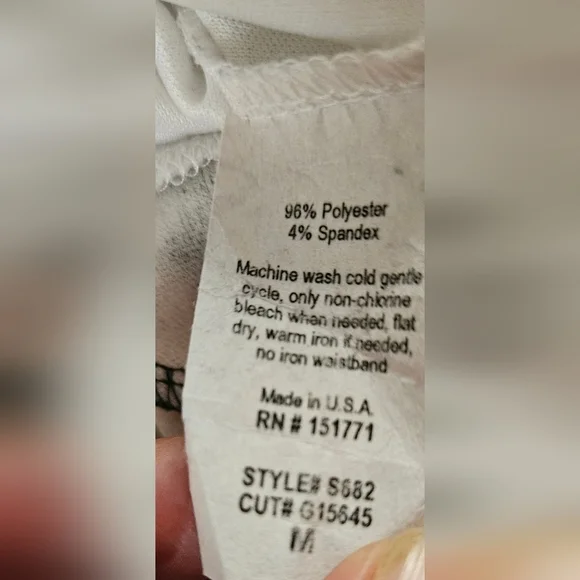 Le Lis Juniors White And Black Pull On Skirt With Faux Pockets Size Medium - Picture 5 of 9